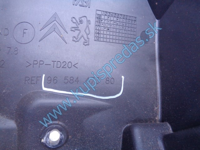 kryt na poistková skrinku na citroen c4 B7, 9658447380